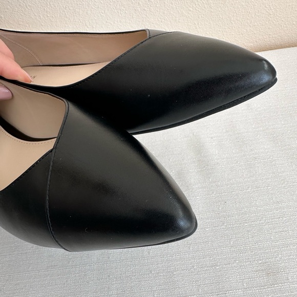 New Cole Haan Black Leather Pointed Toe Elegant Flats Women’s 8B - Picture 7 of 14